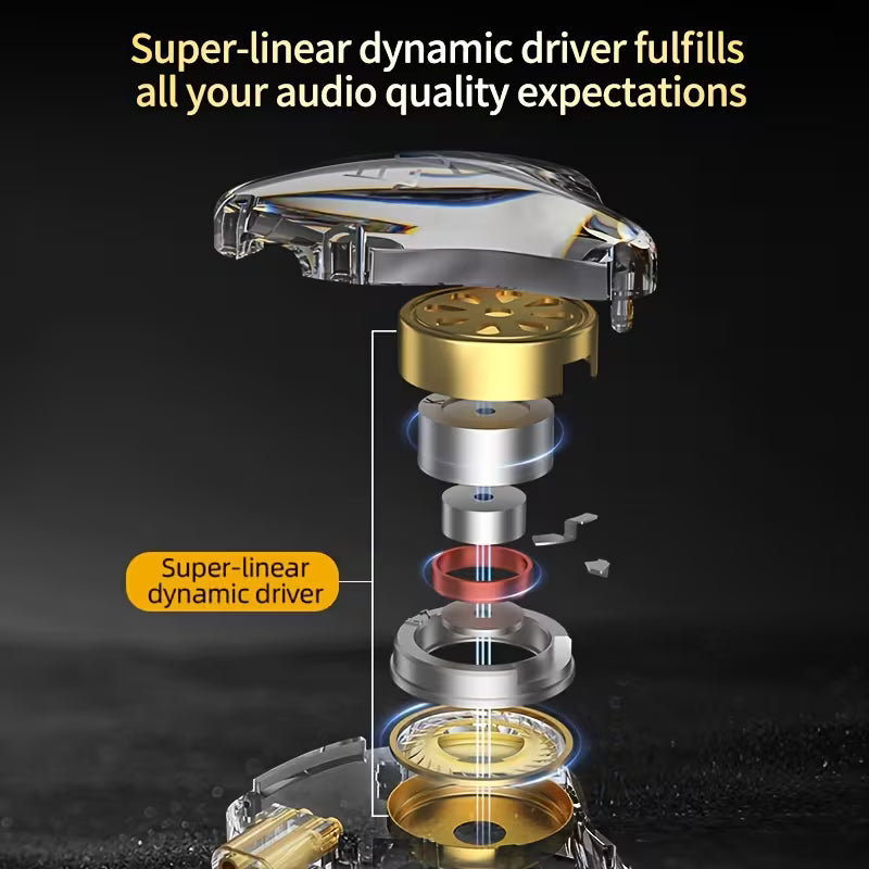 KZ EDX Lite Pro In-Ear Monitor – HiFi Wired IEM Earphones with Detachable Cable & Noise-Isolating Stereo Sound