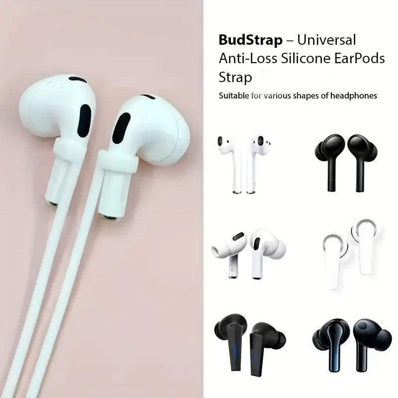 BudStrap – Universal Anti-Loss Silicone EarPods Strap