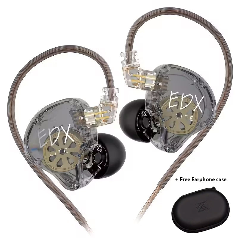 KZ EDX Lite Pro In-Ear Monitor – HiFi Wired IEM Earphones with Detachable Cable & Noise-Isolating Stereo Sound