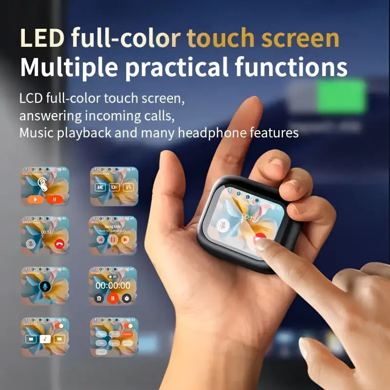 LX10 Pro SmartTouch Wireless Earbuds – ANC+ENC, LCD Screen, Bluetooth 5.4